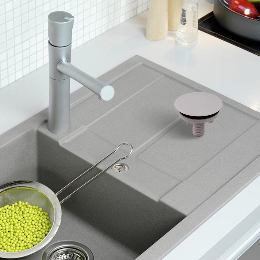 Tappo Lavandino Parte Tappo Acqua Bianco 1 Pezzo Plastica ABS
