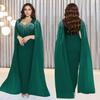 C7305 Elegant Women's Evening Dress with Hot Drilling Detail - European & American Fashion