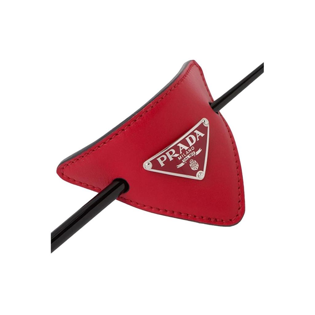 Prada Leather Hair Clip Women Accessories Red 1IF004-8NQ-F068Z