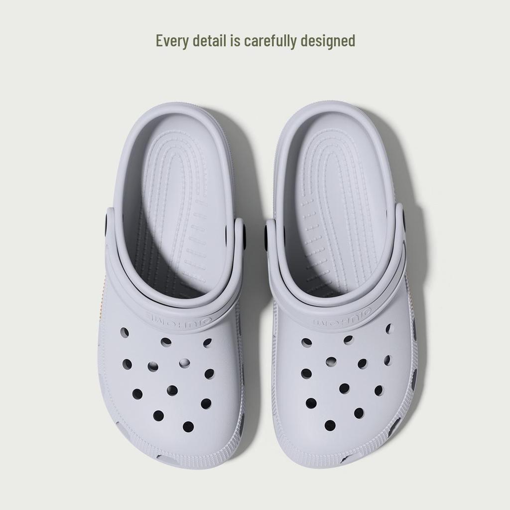 Buty EVA z dziurkami: 2025 Antypoślizgowe Dezodorujące Kapcie Zamknięte na Palce na Plażę i na Zewnątrz, Letni Styl Męski i Damski z Unikalnym Komfortem Kroku.