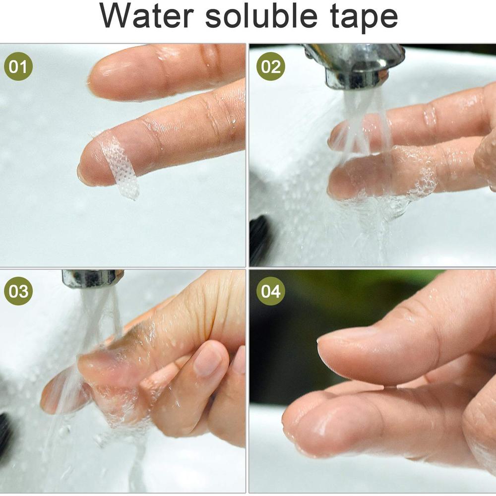 20m Water Soluble Adhesive Tape Temporary Positioning Tool For Quilting Sewing Cloth Label Double Sided Tape DIY Fixing Tool