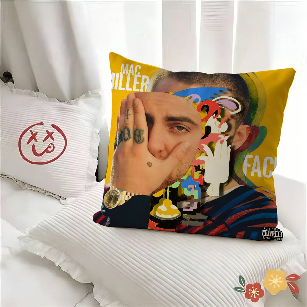 pc Singer Hot MMac Miller Pillow Case Fashion Square Pillowcase Bedroom Sofa Room Ins Decoration Leisure