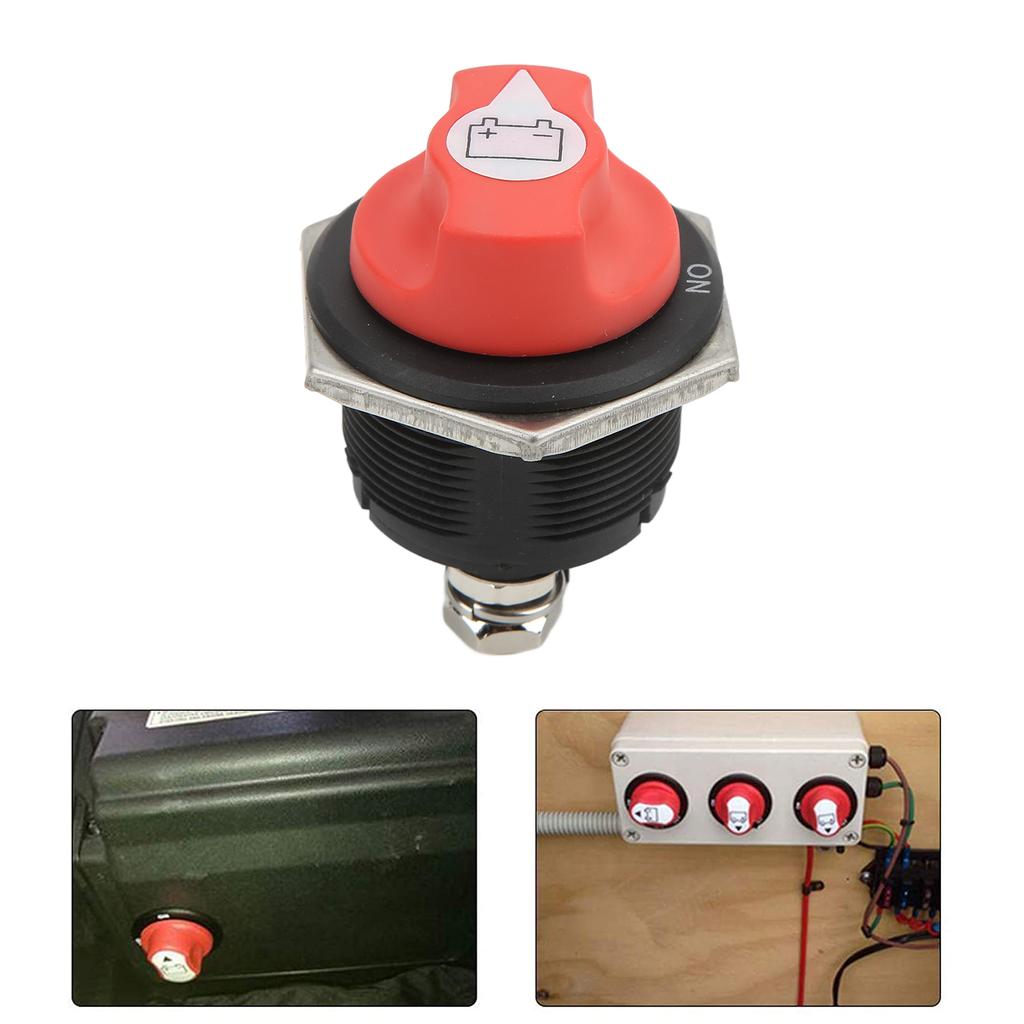 Car Battery Isolator Selector Switch 32V DC 200A Battery Master Cutoff Switch for Sailboats Caravans
