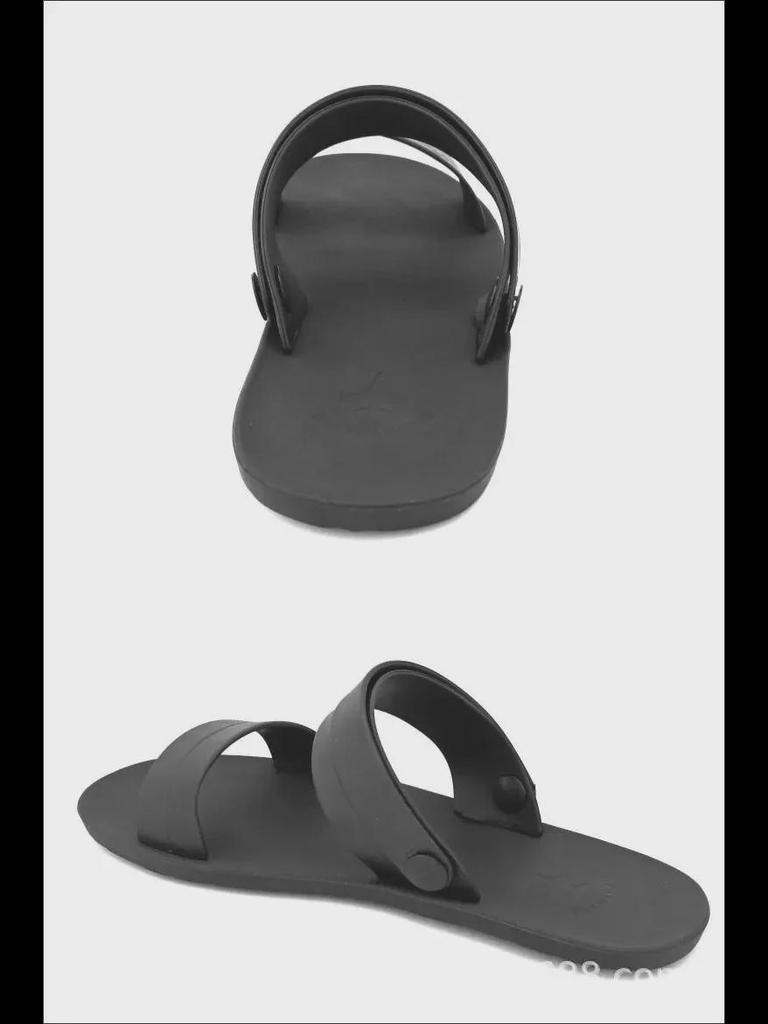 Vietnamese Rubber Sandals: Versatile Men's Casual Slip-Ons with Thai Tire Soles, Perfect for Trendy Business or Youthful Style.