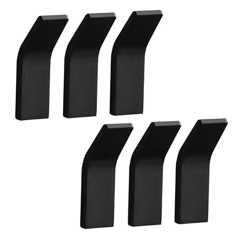 6 Pcs Drill-Free Adhesive Towel Hooks Self-Adhesive Door Hooks Durable Towel Rack Hooks