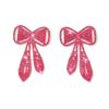 Rhinestone Earrings Temperament Bow Crystal Rhinestone Earrings Women'S Premium Bridal Earrings Earrings