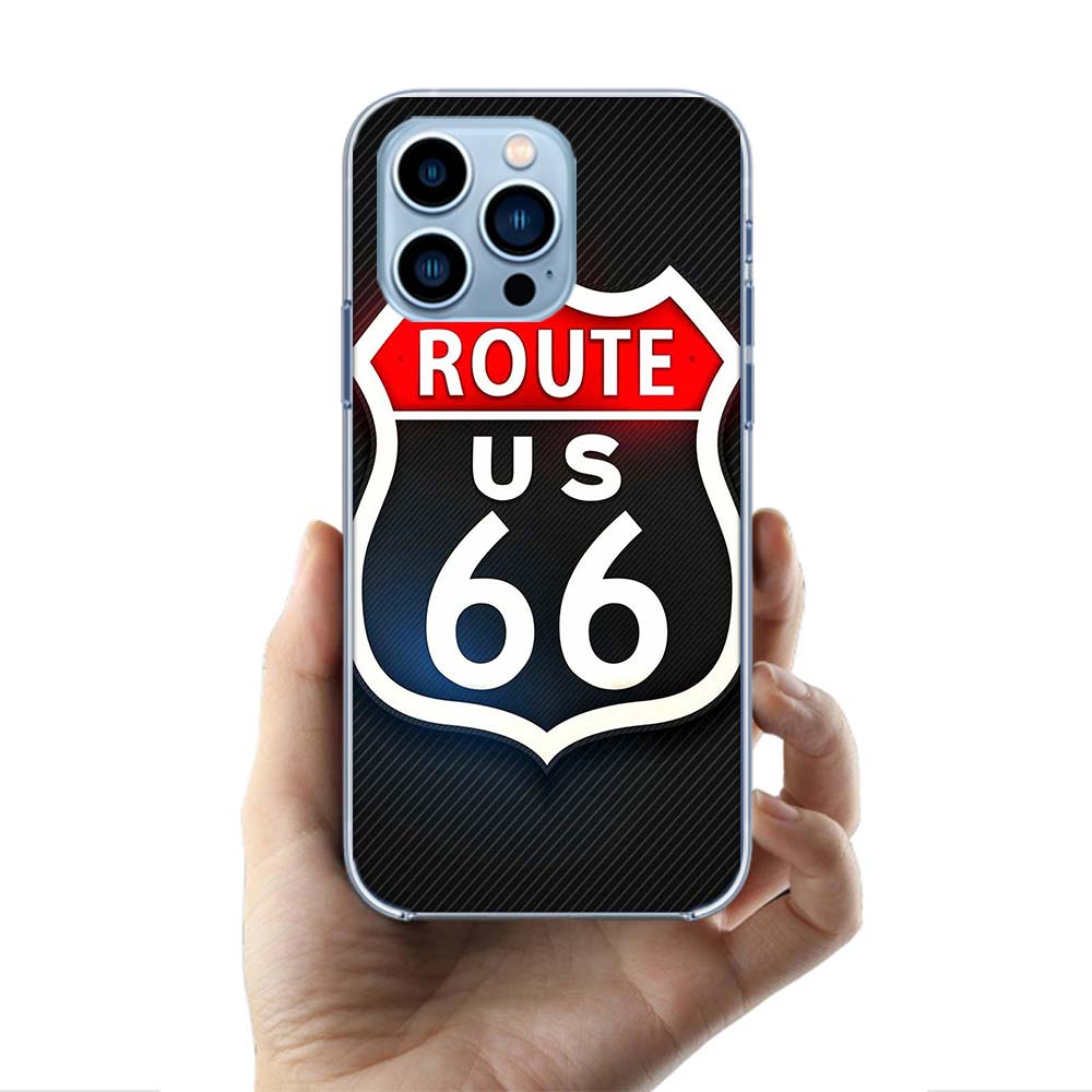 America Route 66 Cases Phone Case For Iphone 17E 16E 17 Air 16 Pro Max 15 Pro 14 Plus 11 13 12 Mini Cover Cases Compatible with