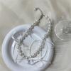 Fashion Elegant Ribbon Bowknot Short Necklace Pearl Clavicle Chain Choker Necklace Statement Jewelry Neck Chain