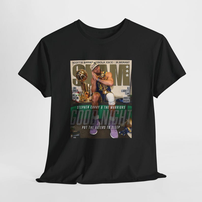 Steph Curry Night Night T Shirt | Unisex SLAM Graphic Tee Shirt 100