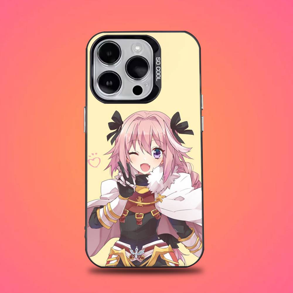 Fate Apocrypha Astolfo Handyhülle Für iPhone 16,15,14,13,12,11,Pro,Max,Plus,Mini,XS,SE Anti-Fall Schwarzer Mattes Hartes Bumper