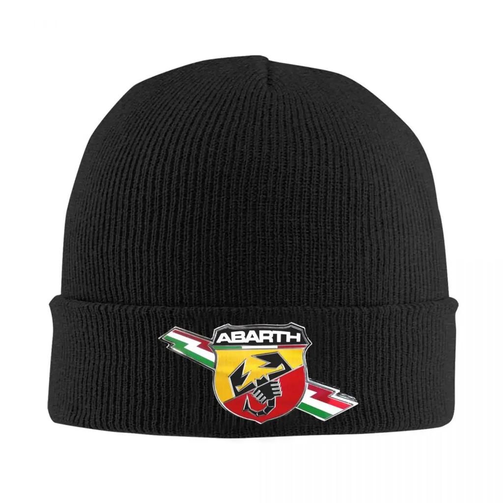 Abarth C Cool Print 9 Warm Knitted Cap Winter Knit Bonnet Hat Skullies Beanies Hip Hop Caps for Unisex