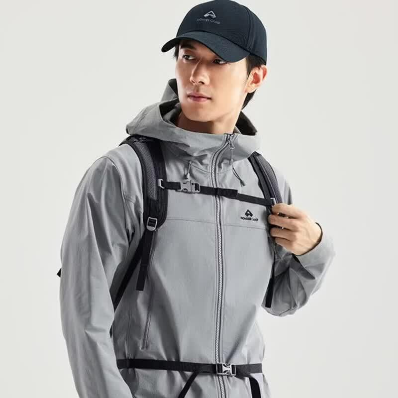 Tuoluzhe Men's Hooded Outdoor Softshell Jacket