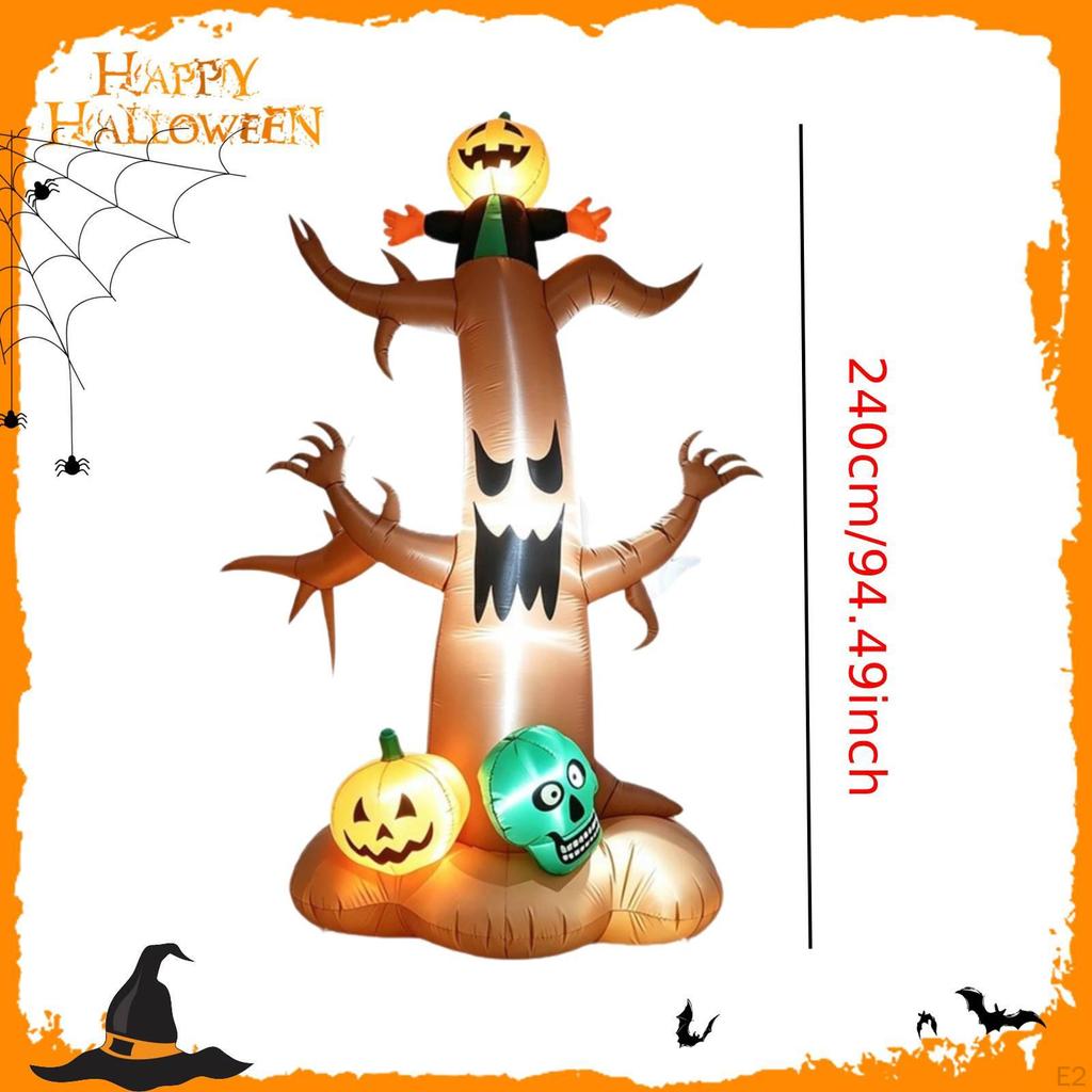 Halloween aufblasbare gruselige Baum-Requisiten 2,4 m aufblasbar für Feiertagsgarten im Freien