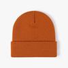 Unisex Winter Warm Ribbed Knitted Hat Acrylic Beanie with Custom Logo Digital Printing Solid Color and Cuffed Design