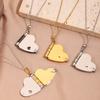 High Quality Titanium Steel Heart Books Pendant Couple Lovers Choker Women Men
