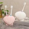 Ceramiczny uchwyt na szczoteczki do zębów w kształcie muszli Kreskówkowy stojak do przechowywania w łazience Pokój dziecięcy
