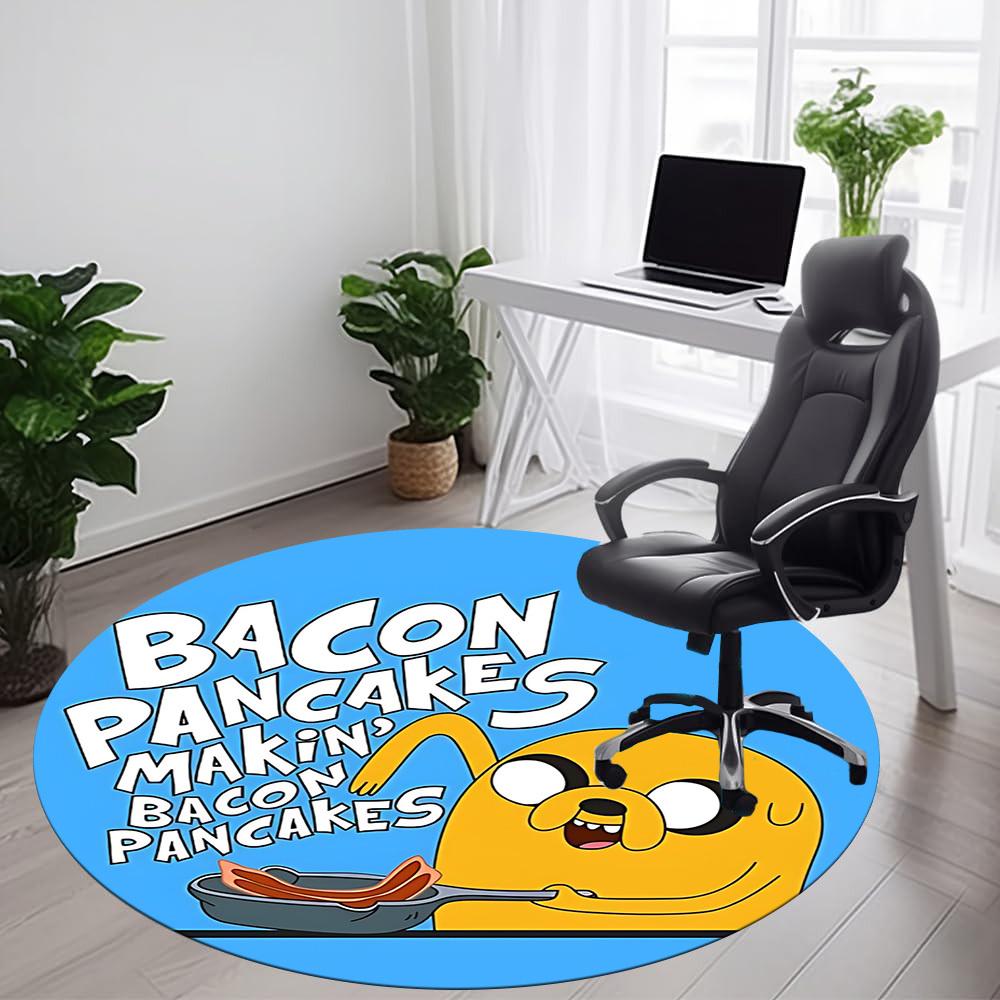 1PC Jake the Dog Office Round Area Rug, Indoor Mat Suitable For Office, Under Office Chairs Bedroom Living Room Home Decor DT1212001