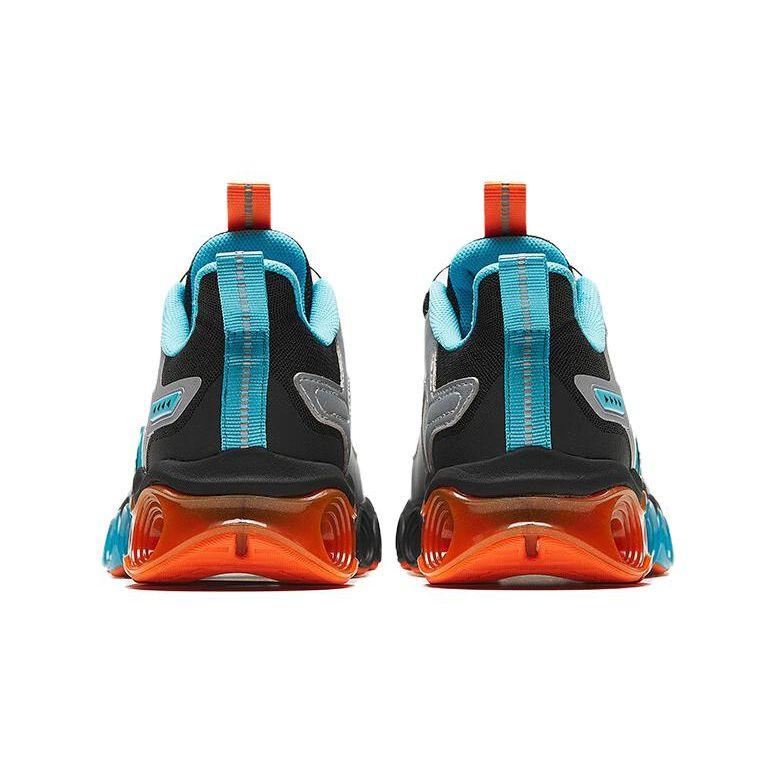 Anta Kids Comfortable Shock Absorbing Wear Resistant Low Top Running Shoes Kids Running Shoes Silver Black White 312345580-3