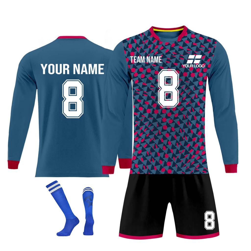 Personlig skjortesett for menn jenter med navnenummer Spesialtilpassede fotballdrakter for gutter treningsdress