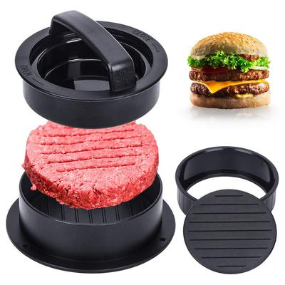 Prasa do hamburgerów Formy do kotletów hamburgerowych Maker do kotletów hamburgerowych 3 w 1 do zwykłych burgerów wołowych Nie