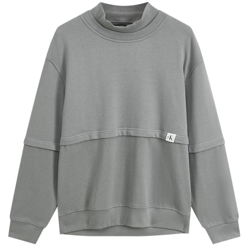 

Calvin Klein Minimalist Letter Logo Sweatshirt Men tops Gray J322893PN6 S