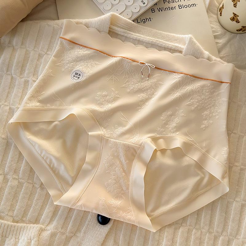 

Plus Size Women Summer Thin New Light Luxury New Chinese High Waist Extended Crotch Underwear XL
