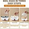 Smart Egg Cooker, White Egg Cooker Electric Eggs Boiler Multifunctional Mini Eggs Cooker Steamer Poacher for Kitchen Use