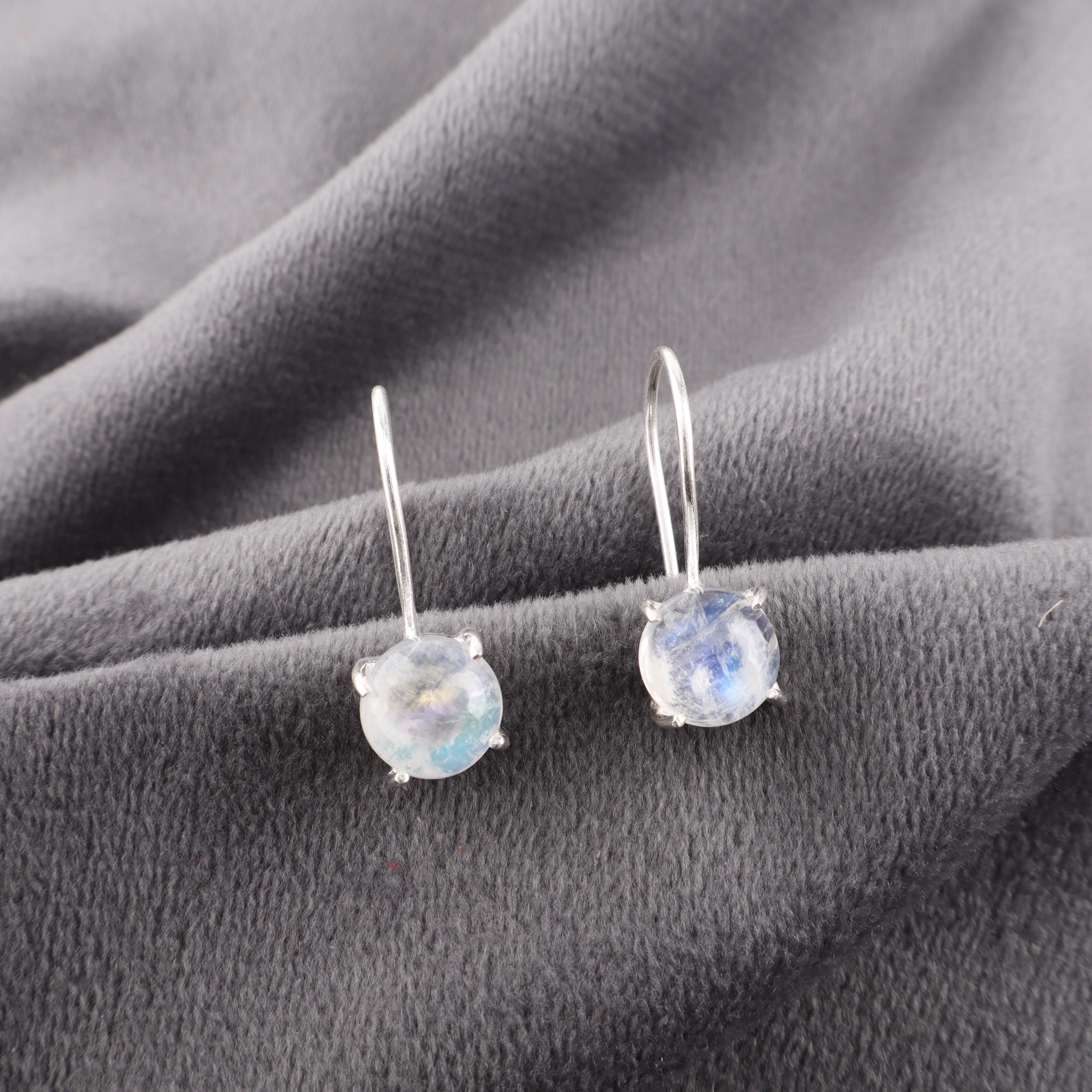 

Серьги из цельного серебра 925 пробы с молочным опалом, серьги с драгоценными камнями ручной работы, подарки жене, абсолютно новые серьги 0.92 Inches белый