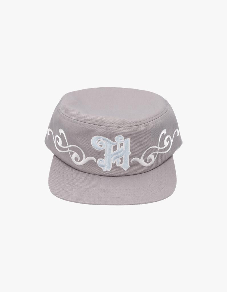 Honkyo Soldier Girl Pillbox Cap- Solid Gray