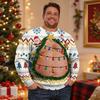 Men's Casual Lined Crewneck Sweatshirt Pullover for Fall and Winter Wear
