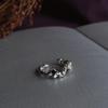 Ring Texture French Irregular Cold Wind Black Zir*****Pening Personality Niche Design High-End Female