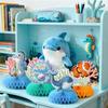 10PCS Set Ocean Animals Centerpieces Under the Sea Decorations  for Gender Reveal Birthday Party