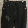 9930 CHROME HEARTS Pánské a dámské trendy džíny v americkém stylu s látkovými nášivkami, ležérní a módní high street kalhoty