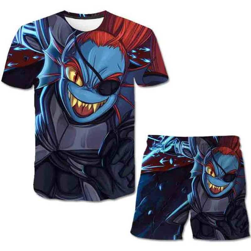 New Toddler Boys Undertale Game T Shirt Clothes Set Outfit Children Swearshirt Baby Girls T shirt+Pants Suit 2pcs Kids Clothing