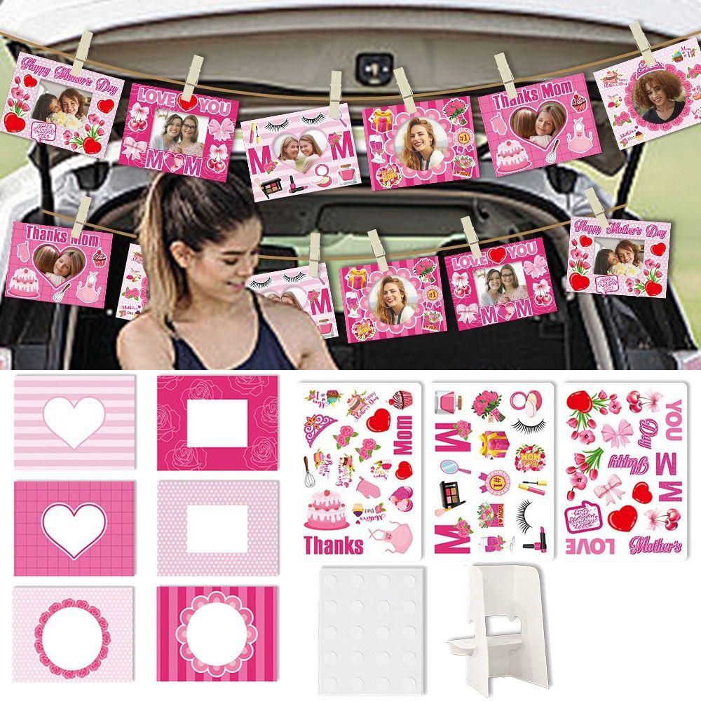 Happy Mother's Day Paper Photo Frames Crafts Kits Mothers Day Picture Holder  Mothers Day Gifts