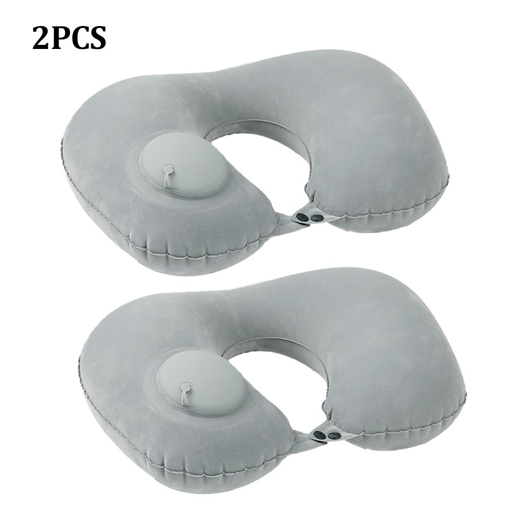 2pcs Inflatable Neck Pillow for Traveling Blow Up Neck Pillows for Air Travel Travel Pillows Inflatable U-shaped Pillow
