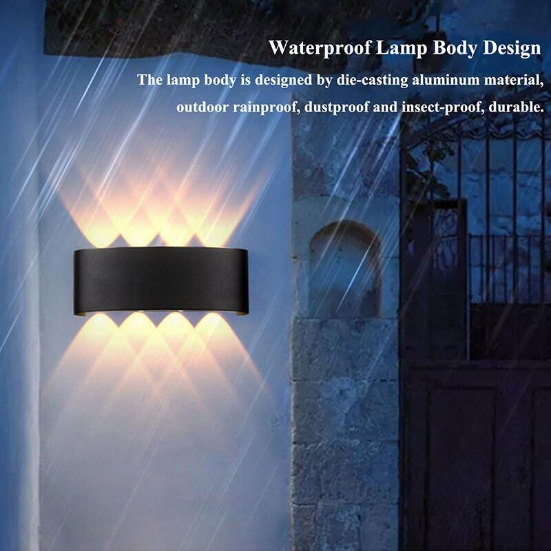 Led Up & Down Wall Lamp Motion Sensor Waterproof Lighting Garden Decoration AC85-265V Indoor&Outdoor Wall Lights For Living Room