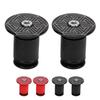 1 Pair of Handlebar Grip End Caps Aluminum Alloy Universal Bar Plugs for Mountain Road Cycling