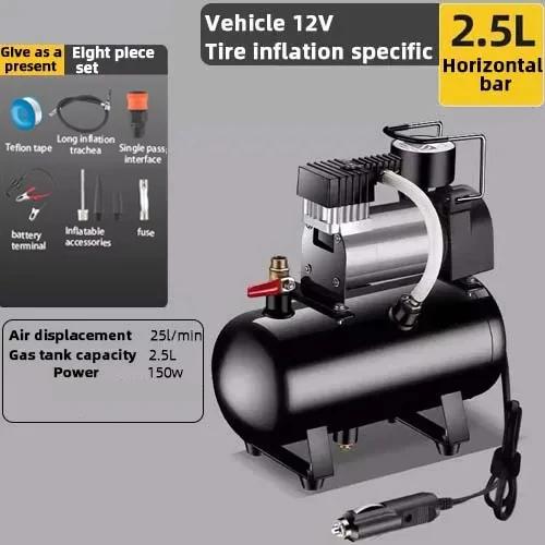 For Tragbarer Kleiner Luft Kompressor 12V/220V Luft Kompressor 2,5 L  Luftpumpe Reifen Füller Elektrische Motorrad Pumpe