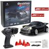 1/64 or 1/43 Mini Drift RC Car 4WD Remote Control Racing Vehicle with LED Lights Radio Controlled High Speed Car Desktop Toys