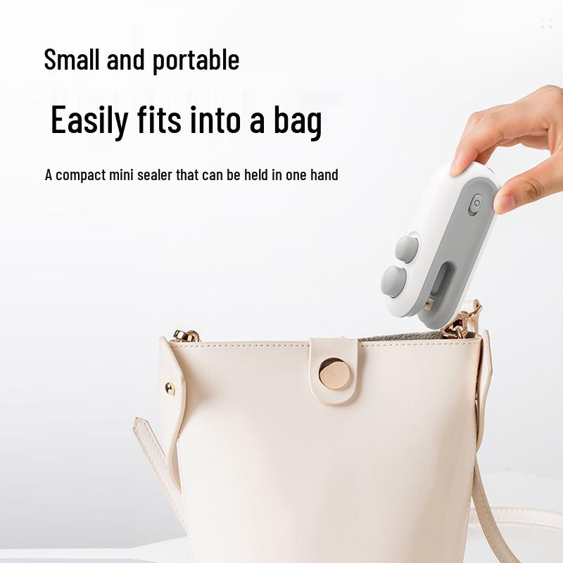 Mini Hand-Press Snack Sealer: Small Household Plastic Bag Sealing Machine