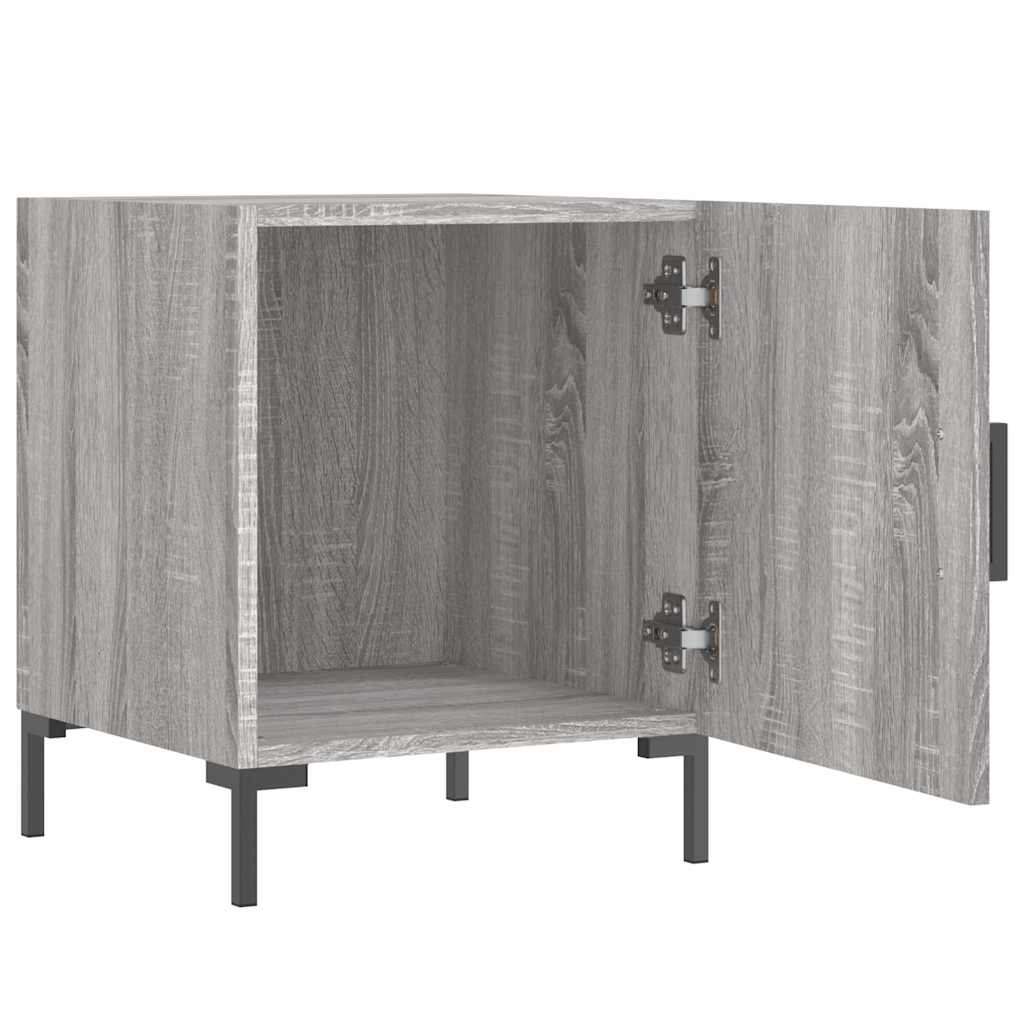 Nightstands 2 pcs Grey Sonoma 40 x 40 x 50 cm Particleboard