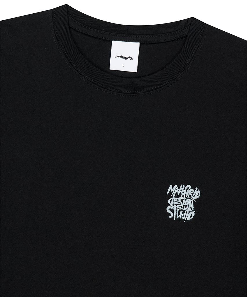 MAHAGRID Paisley Slash Logo Tee Black(Mg2Gmmt523A)