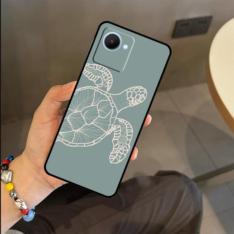 Sea Turtle Case For Realme C71 C75 C55 C51 C53 C25 C63 C61 C65 C67 GT6 GT7 Pro 11 12 13 14 15 Pro Plus