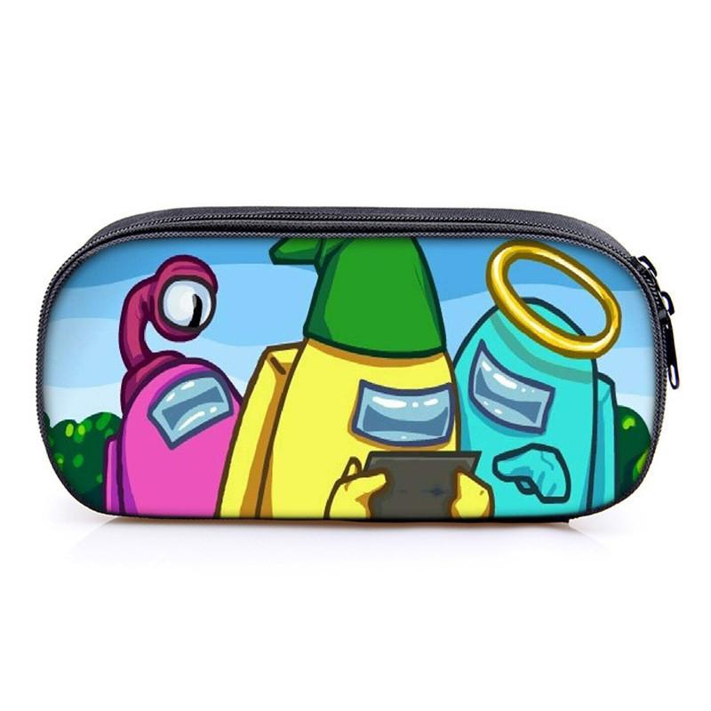 Among Us Game Characters Print Single Layer Stationery Storage Bag For Students