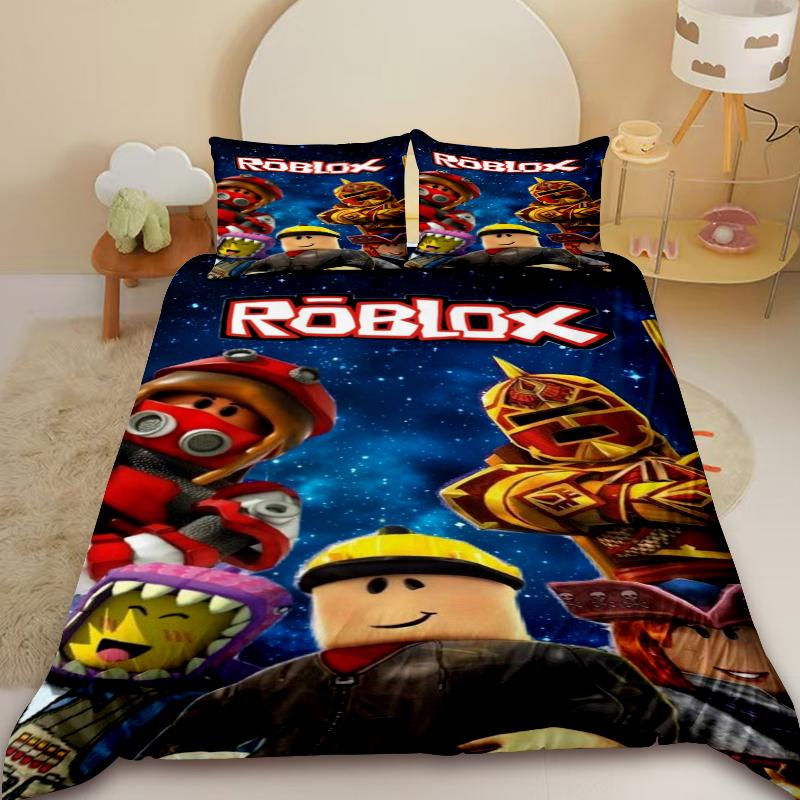 Roblox Duvet Cover Cartoon Game Teens Bedding Set Comforter Cover Soft Bedroom Dormitory Home Decor Best Gifts