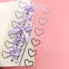 Tatuaggi Dolce Fiocco di Nastro Gioielli 3D Cristallo Diamante Adesivi per Tatuaggi Pendente Scintillante Artigianato Autoadesivi Cuori Arte Corpo Viso
