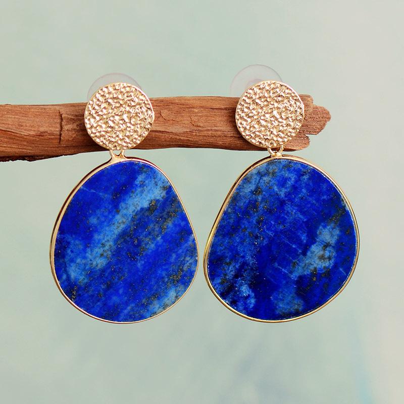 High quality antique style natural stone crystal earrings earrings earrings light luxury trendy accessories