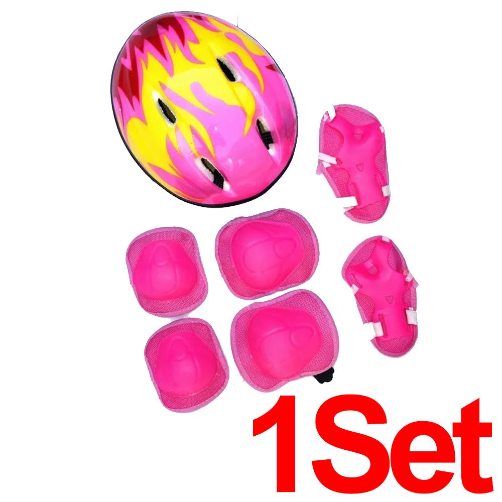 Adjustable Child Safety Protective Set Bicycle Helmet Knee Elbow Pads Balance Bike Guards for Kids Cycling Roller Skating Sports