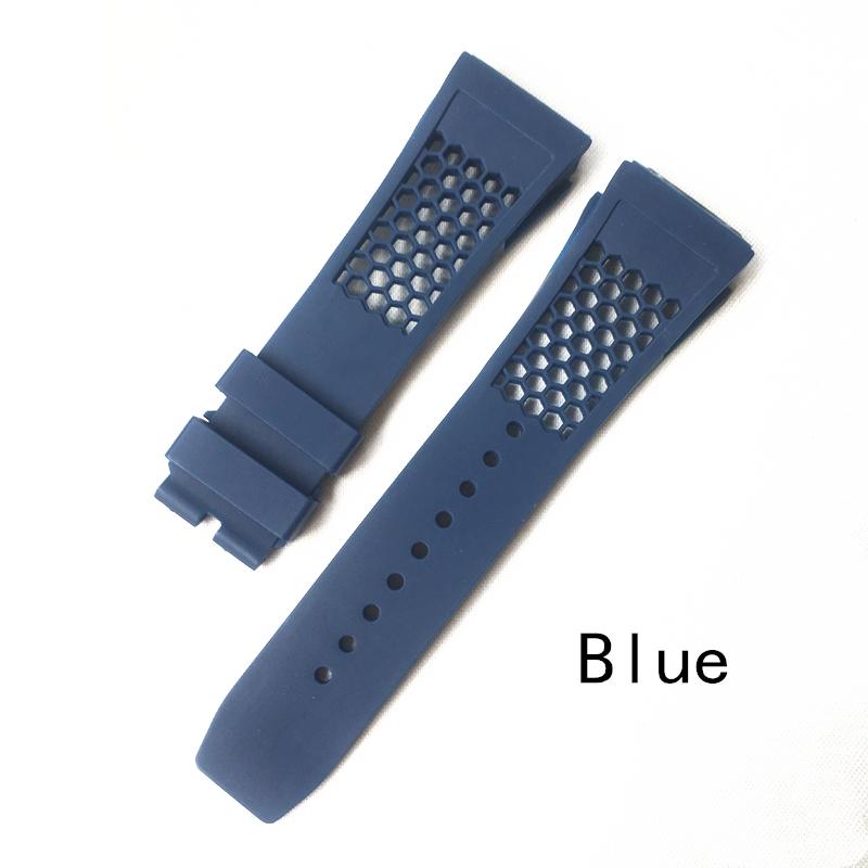 Bracelets De Montre En Silicone - Lot Multi Largeurs (20, 22, 24, 26mm) - Noir, Bleu, Rouge, Jaune